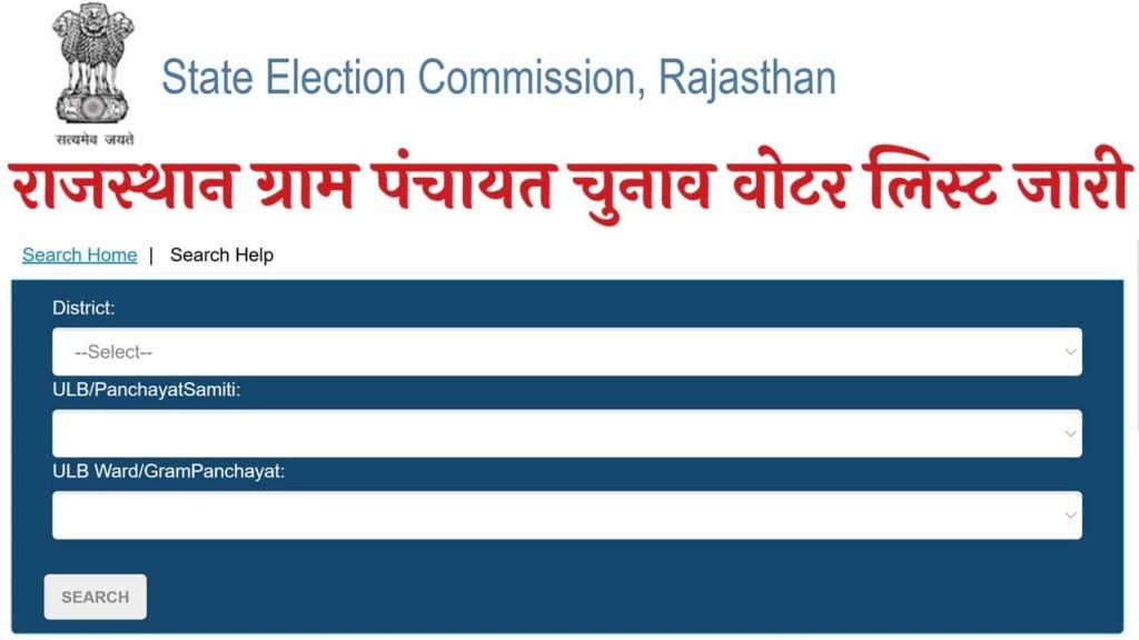 Rajasthan Gram Panchayat Chunav Voter list 2026: राजस्थान ग्राम पंचायत चुनाव के लिए वोटर लिस्ट जारी यहां से देखें